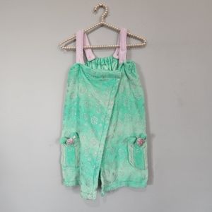 JUSTICE Sparkling Bling Cactus Succulents Spa Body Wrap Towel One Size W/Pockets